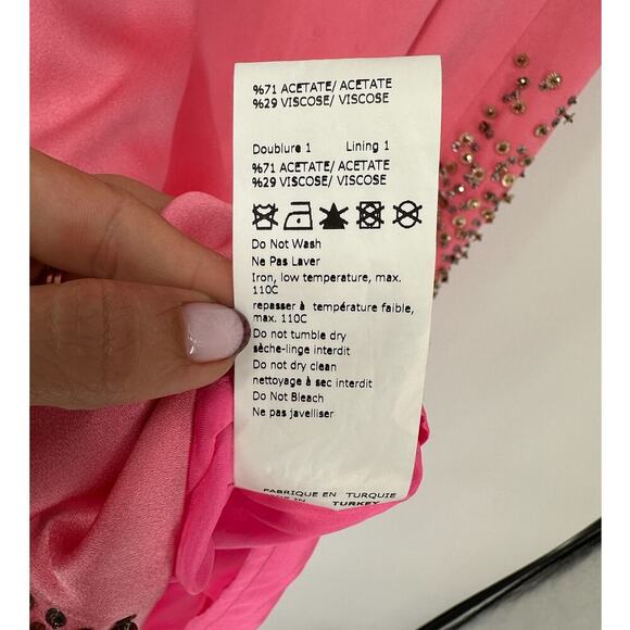 Dice Kayek Pink Beaded Sleeveless Dress NWT - Picture 9 of 9